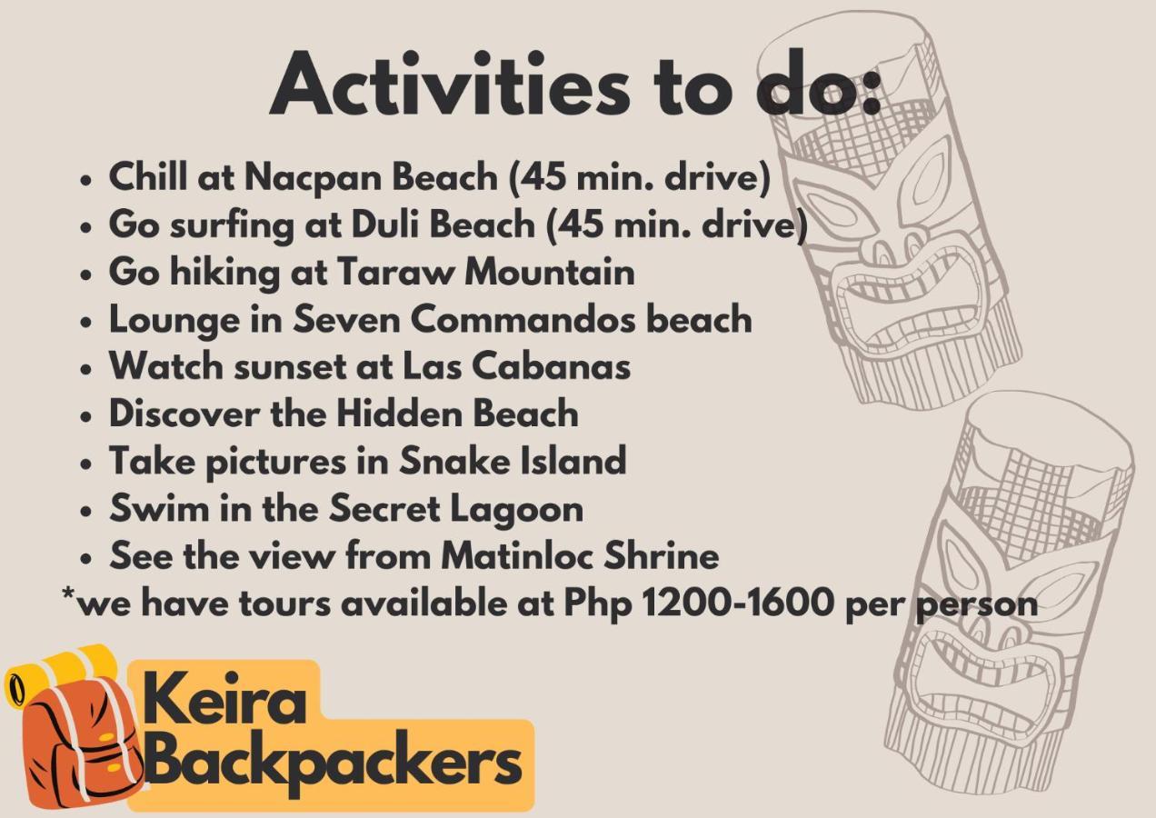 Hotel Keira Backpackers El Nido Exterior foto